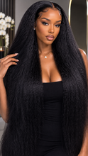 Load image into Gallery viewer, Kinky Straight Human Hair Wigs with HD Lace Front Yaki Straight Frontal Lace Wig