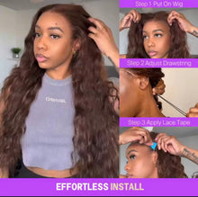 Load image into Gallery viewer, Lace Front Wig Bohemian Curls Pre-everything Glueless Wig Pre Plucked Natural Hairline