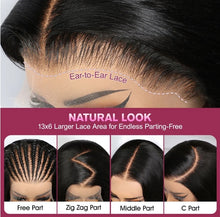 Load image into Gallery viewer, Natural Wave 13x6 Lace Frontal Human Hair Wigs 300% Density