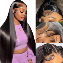 Load image into Gallery viewer, 13x4 Lace Frontal Straight Human Hair Wig