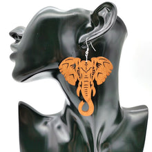 Load image into Gallery viewer, Bohemian Drop Wood Earrings